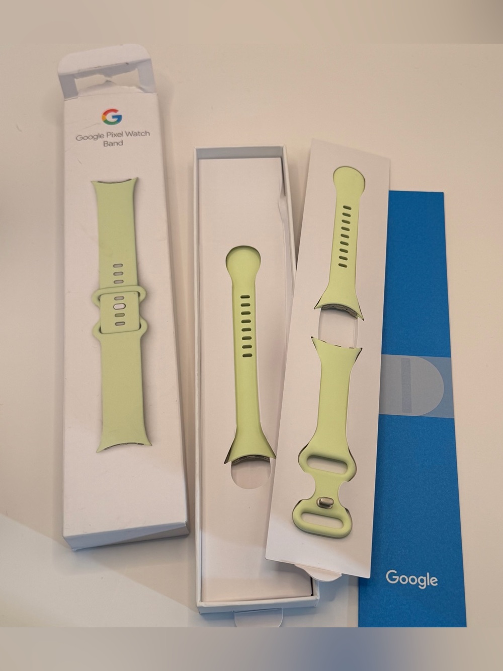 Google Active‎ Pixel Watch OEM Band - Lemongrass, Large & Small Size